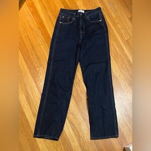 Pistola Cassie High Rise Straight Dark Denim